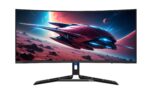 Lenovo Legion R34w-30 34" WQHD Curved Gaming Monitor, 180Hz, 1500R, Integrated Speakers, Raven Black (Model: 67C7GACBUK)