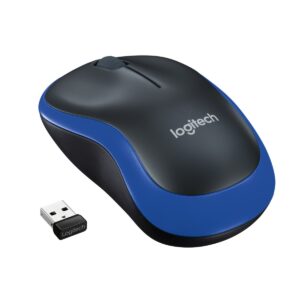Logitech M185 Wireless Mouse, Blue