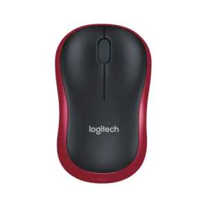 Logitech M185 Wireless Mouse, Red