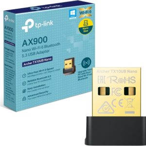 TP-Link Archer TX10UB Nano AX900 Nano Wireless Wi-Fi 6 & Bluetooth 5.3 USB Adapter