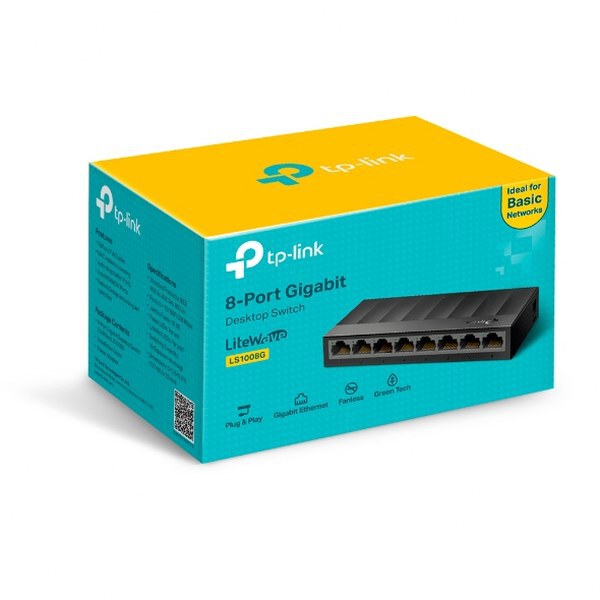 TP-Link TL-LS1008G 8-Port 10/100/1000Mbps Gigabit Desktop Switch